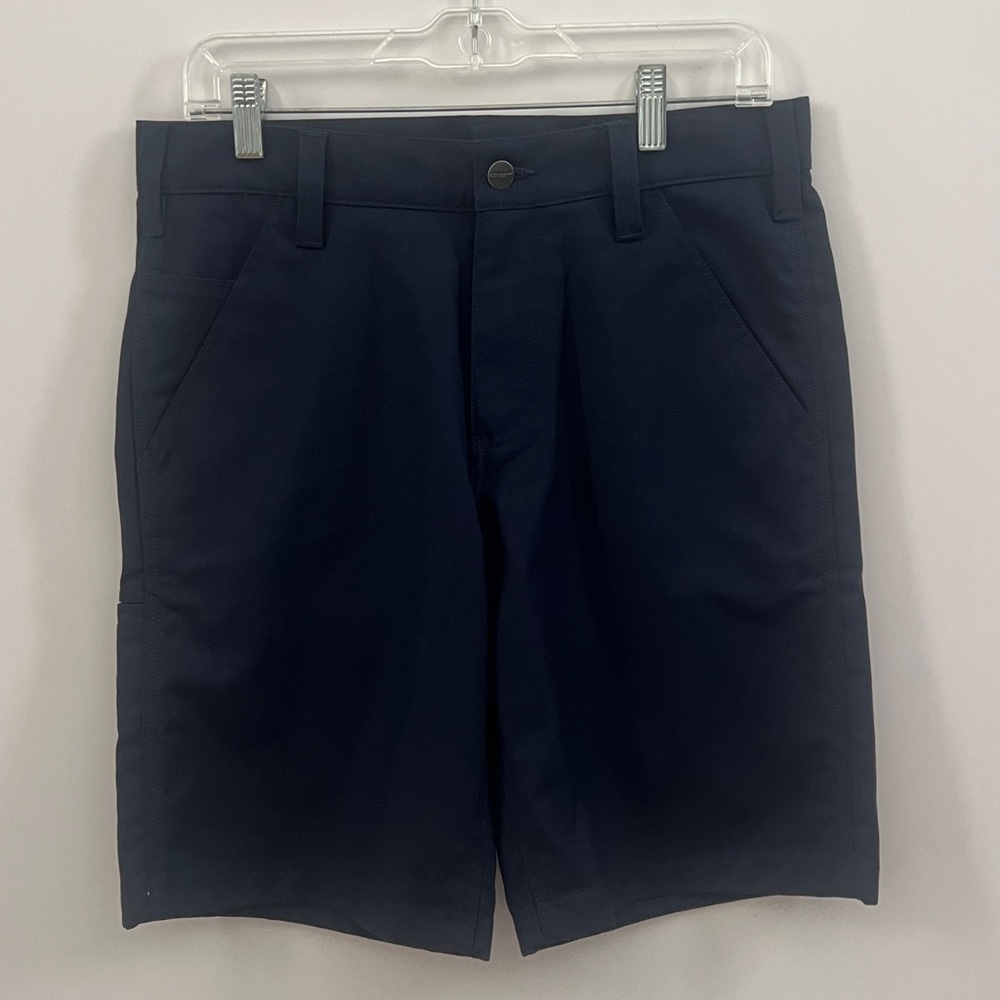 Carhartt Men’s Navy Size 30 Rugged Work Shorts Navy Blue Side Pocket
Inseam: 10” - Picture 8 of 16